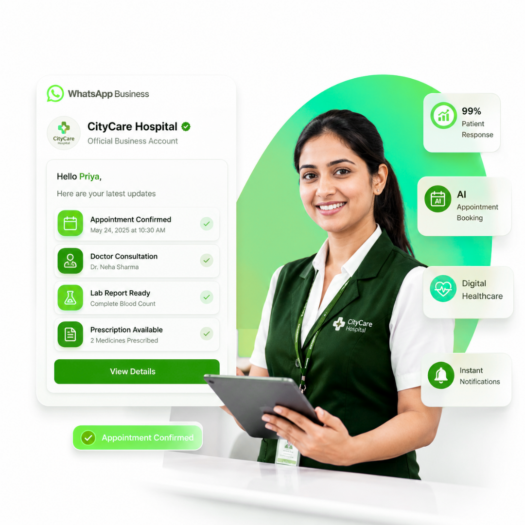 WhatsApp Business API for healthcare and hospitals