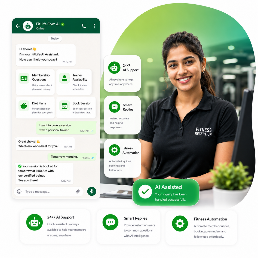 AI WhatsApp chatbot for gyms